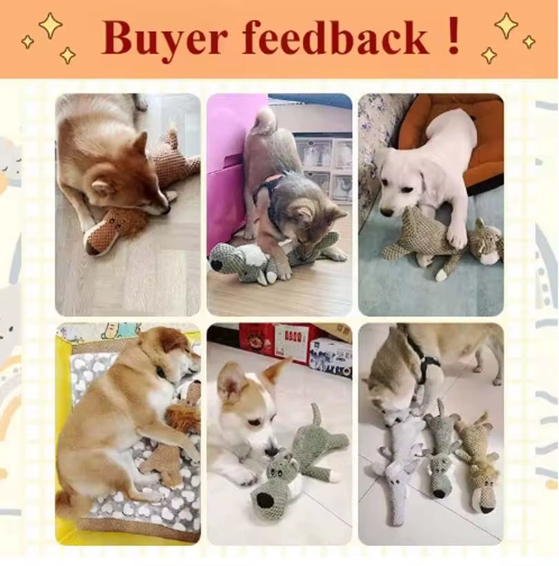 Indulge Your Large Dog with Our 2025 Cute Plush Squeak Chew Toy - Durable, Soft, and Perfect for Molar Health!
