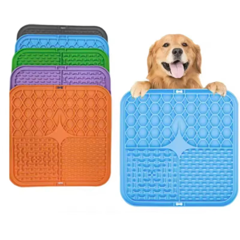 Transform Bath Time into Fun with the Pet Lick Silicone Slow Feeder Mat – Perfect for Dogs!
