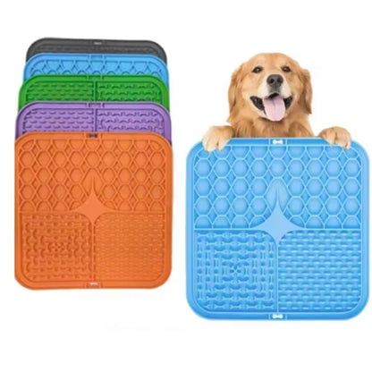 Transform Bath Time into Fun with the Pet Lick Silicone Slow Feeder Mat – Perfect for Dogs!