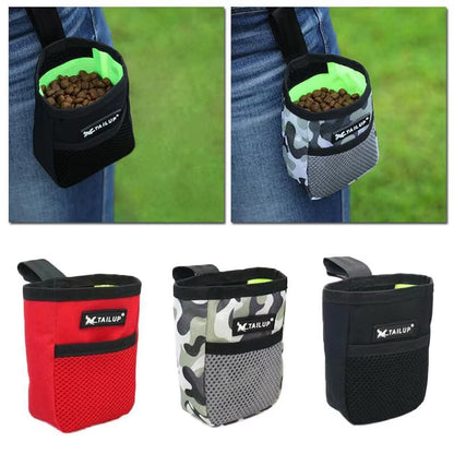 Durable Outdoor Dog Snack Bag - Portable Training Waist Bag for Dogs and Cats with Large Capacity
