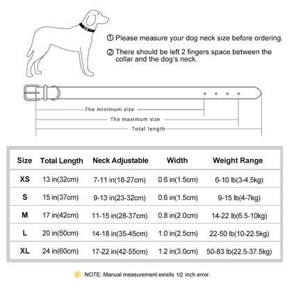 Personalized PU Leather Dog Collar with Free Engraving - Soft, Adjustable, and Perfect for All Breeds