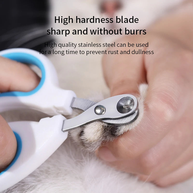 Professional Stainless Steel Cat Nail Clippers - Perfect for Small Cats and Dogs, Easy Pet Grooming Trimmer