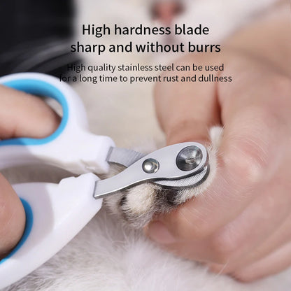 Professional Stainless Steel Cat Nail Clippers - Perfect for Small Cats and Dogs, Easy Pet Grooming Trimmer