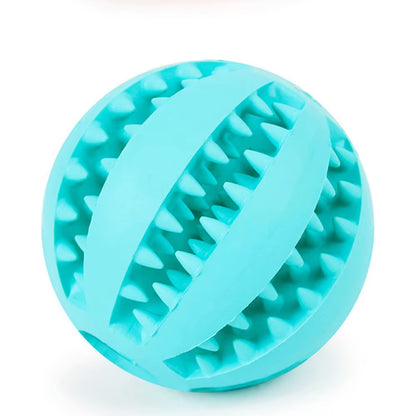 Ultimate Rubber Dog Ball - Fun Tooth Cleaning Toy for Puppies and Large Dogs, Snack-Dispensing and Durable!