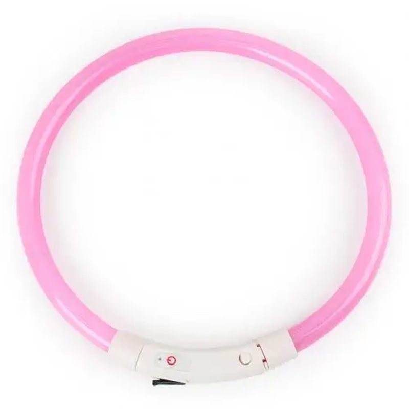 Illuminate Your Dog's Nighttime Adventures with Our Rechargeable LED Glow Dog Collars - Available in S, M, L Sizes!