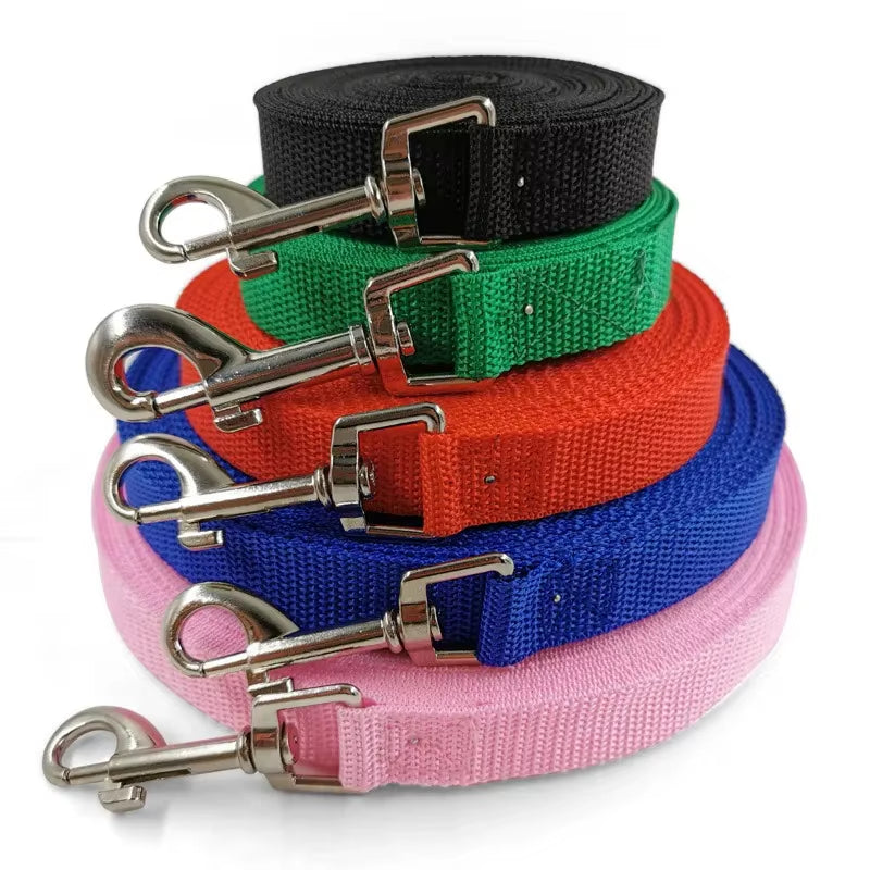 Durable Nylon Dog Training Leash - Perfect for Small & Large Dogs - Available in 1.5/3/5/6M Lengths for Safe and Comfortable Walks