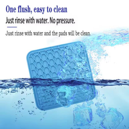 Transform Bath Time into Fun with the Pet Lick Silicone Slow Feeder Mat – Perfect for Dogs!