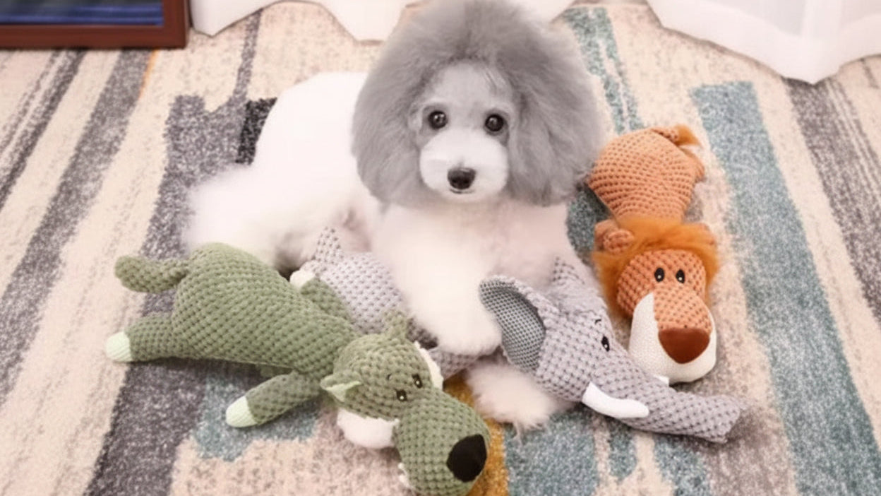 Indulge Your Large Dog with Our 2025 Cute Plush Squeak Chew Toy - Durable, Soft, and Perfect for Molar Health!