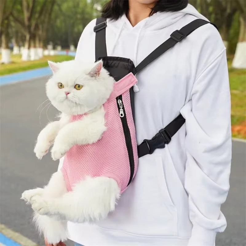 Ultimate Portable Cat & Dog Travel Backpack - Breathable, Comfortable & Stylish Tote for Outdoor Adventures