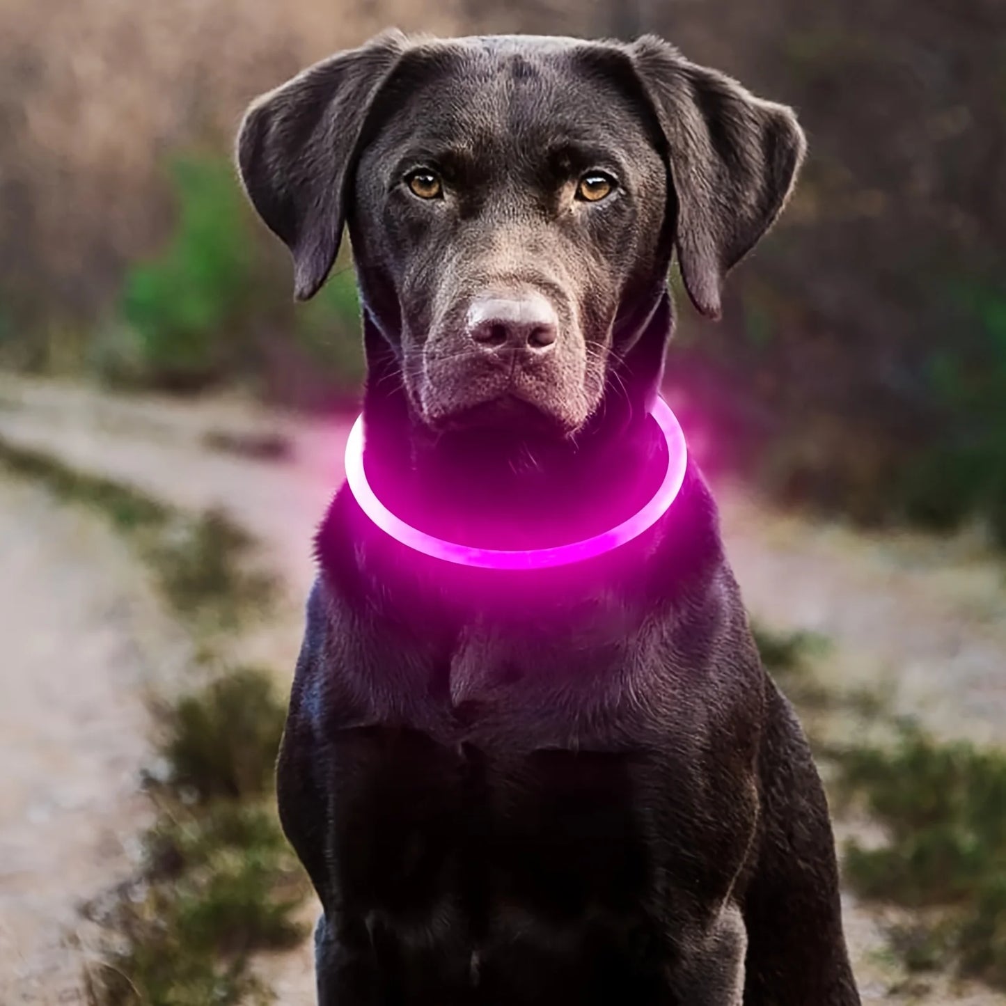 Illuminate Your Dog's Safety with Our USB Rechargeable LED Light Collar - Perfect for All Seasons!