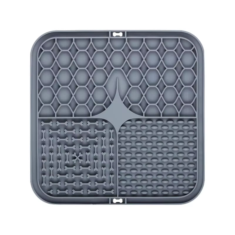 Transform Bath Time into Fun with the Pet Lick Silicone Slow Feeder Mat – Perfect for Dogs!