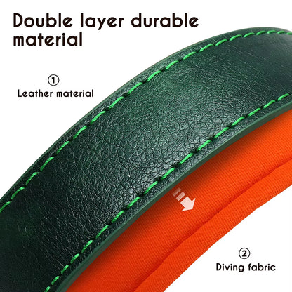Personalized PU Leather Dog Collar with Free Engraving - Soft, Adjustable, and Perfect for All Breeds