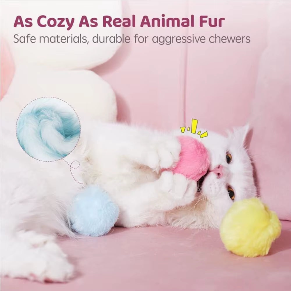 Interactive Plush Catnip Ball - The Ultimate Training Toy for Your Feline Friend!