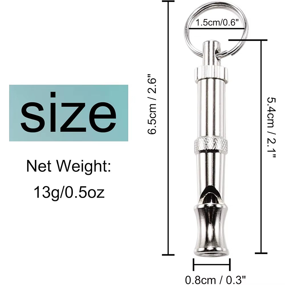 Ultimate Dog Whistle for Pet Training - Adjustable Ultrasonic Stainless Steel Tool for Dogs and Cats