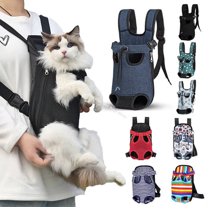 Ultimate Portable Cat & Dog Travel Backpack - Breathable, Comfortable & Stylish Tote for Outdoor Adventures