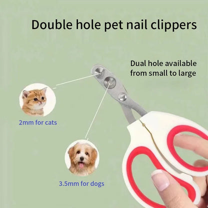 Professional Stainless Steel Cat Nail Clippers - Perfect for Small Cats and Dogs, Easy Pet Grooming Trimmer