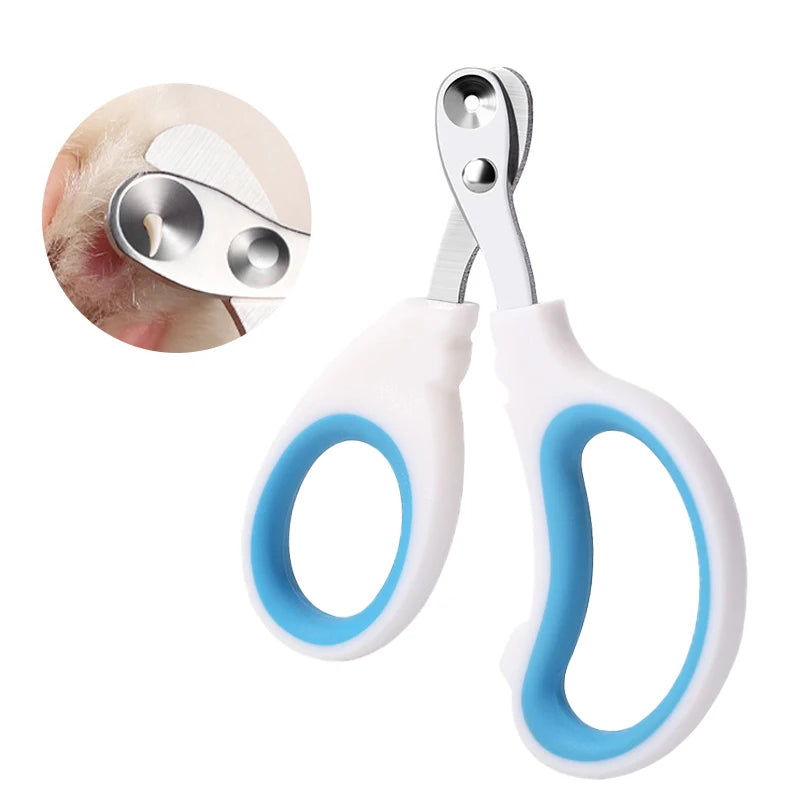 Professional Stainless Steel Cat Nail Clippers - Perfect for Small Cats and Dogs, Easy Pet Grooming Trimmer