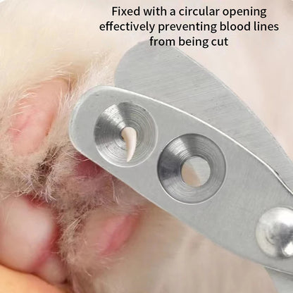 Professional Stainless Steel Cat Nail Clippers - Perfect for Small Cats and Dogs, Easy Pet Grooming Trimmer
