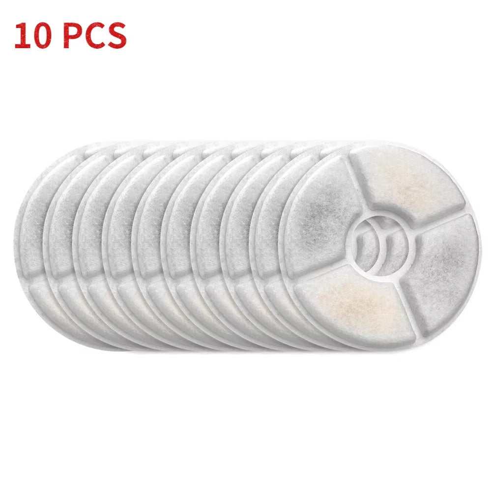Premium Activated Carbon Replacement Filters for Pet Water Fountains - 12 Pack for Dogs and Cats