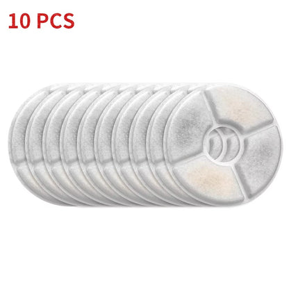 Premium Activated Carbon Replacement Filters for Pet Water Fountains - 12 Pack for Dogs and Cats