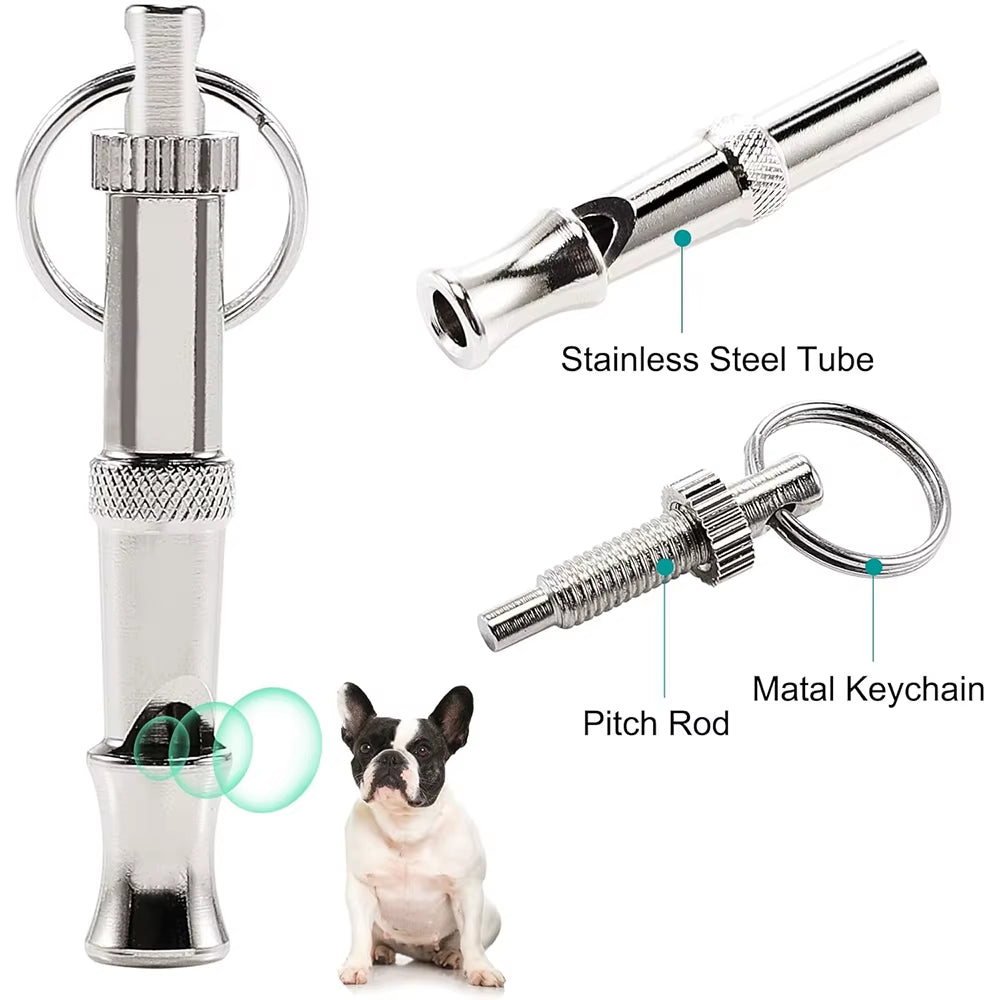 Ultimate Dog Whistle for Pet Training - Adjustable Ultrasonic Stainless Steel Tool for Dogs and Cats