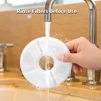 Premium Activated Carbon Replacement Filters for Pet Water Fountains - 12 Pack for Dogs and Cats